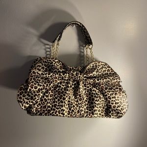BETSEY JOHNSON CHEETAH BOW BAG